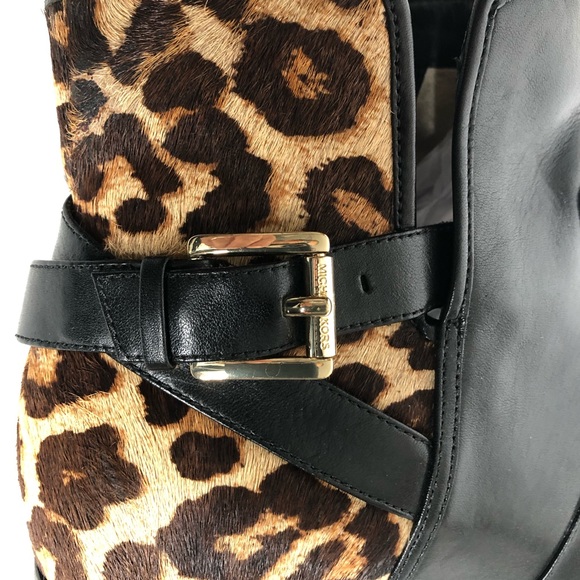 Women’s Michael Kors Leather and Hair Calf Upper Sz 9.5 Booties - Picture 12 of 13